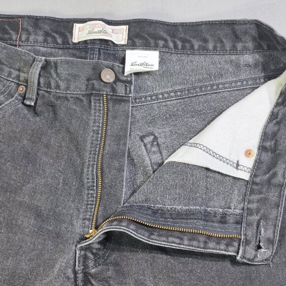Vintage Signature by Levi Strauss jeans men's size W36/L32 black straight leg - Picture 9 of 14
